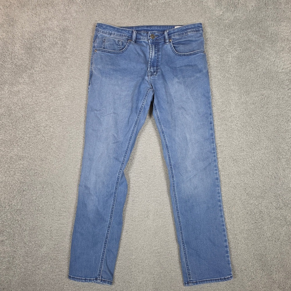 Buffalo David Bitton Jeans Mens 32x29 Adam Slim Stretch Blue Excellent Denim - Picture 2 of 9
